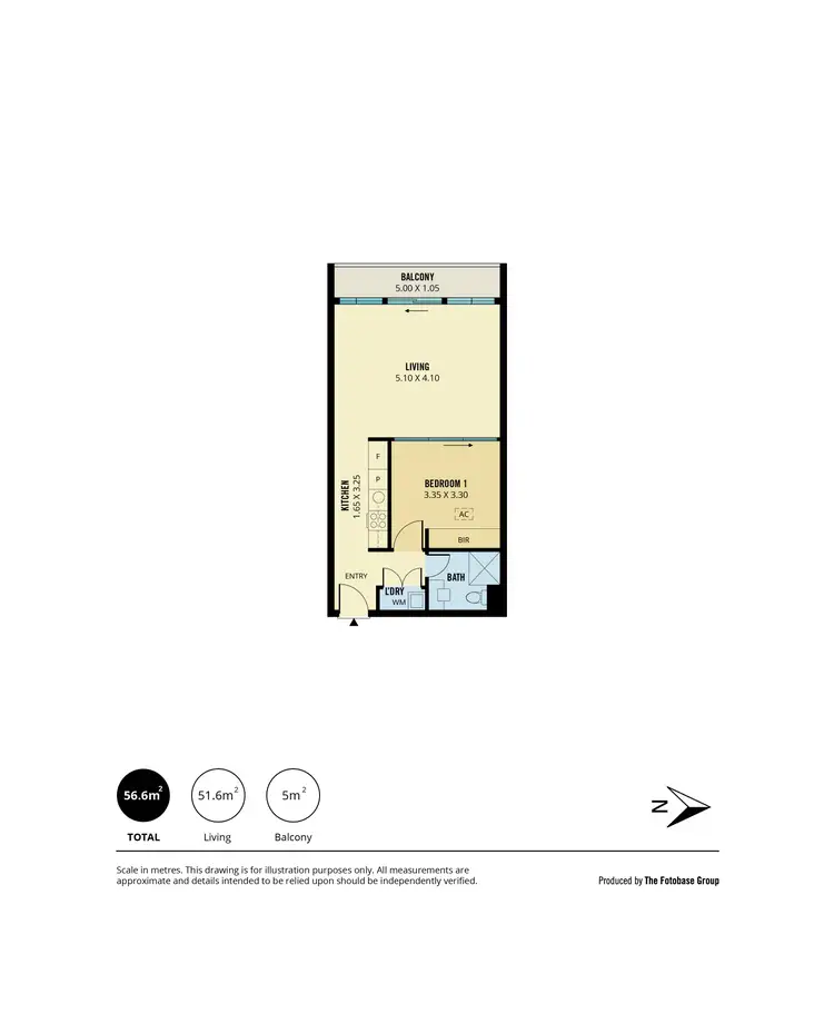 Floorplan of Homely apartment listing, 1109/160 Grote Street, Adelaide SA 5000