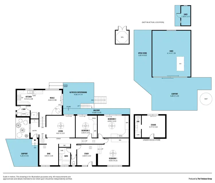 Floorplan of Homely house listing, 135 Chandlers Hill Road, Happy Valley SA 5159