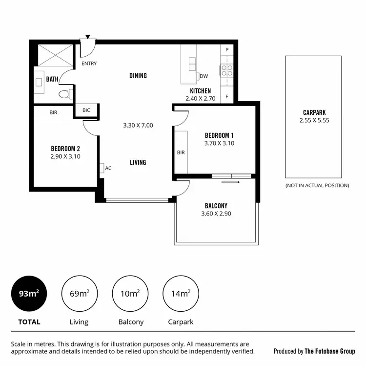 Floorplan of Homely apartment listing, 1509/156 Wright Street, Adelaide SA 5000