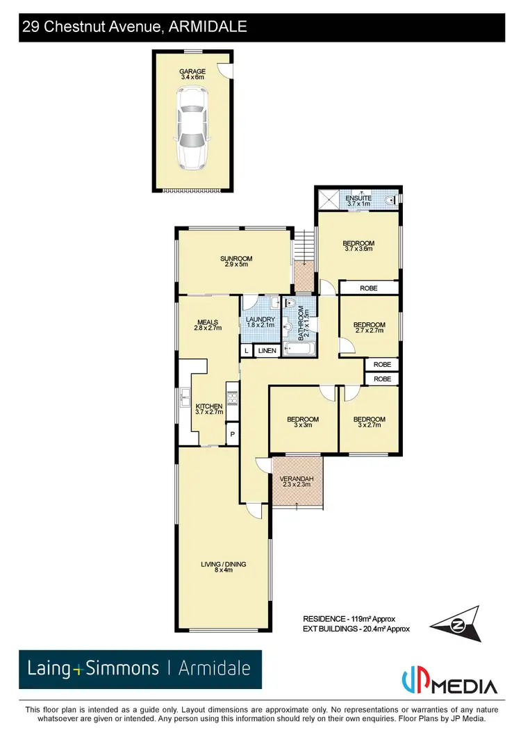 Floorplan of Homely house listing, 29 Chestnut Avenue, Armidale NSW 2350