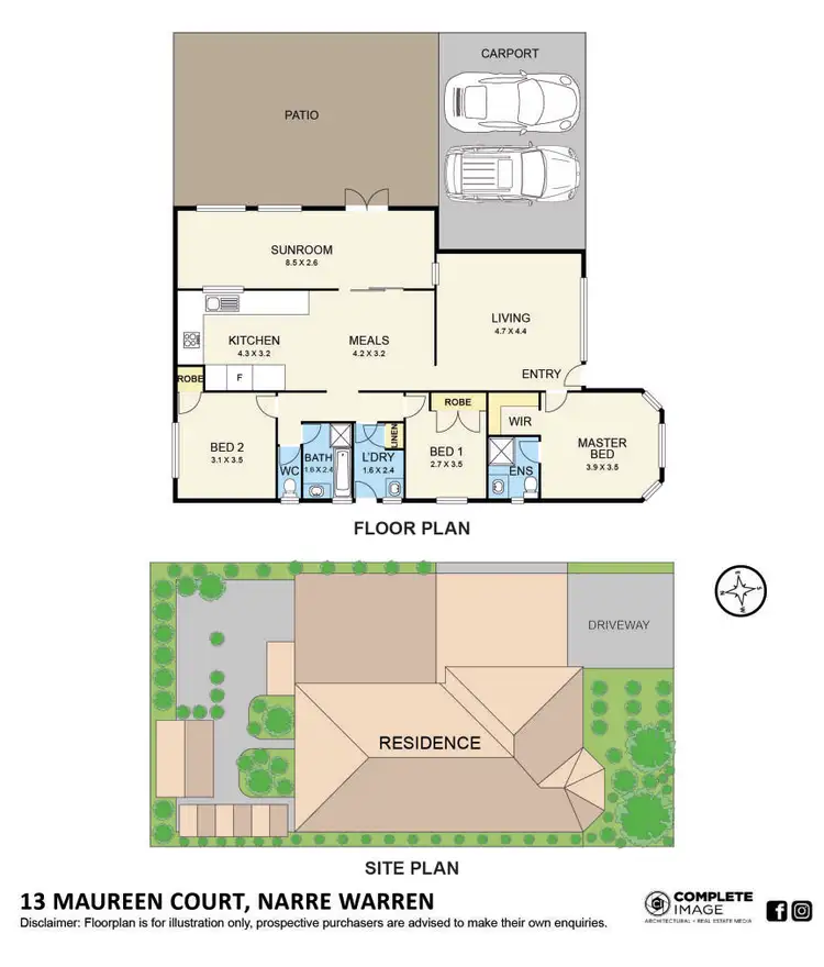 Floorplan of Homely house listing, 13 Maureen Court, Narre Warren VIC 3805