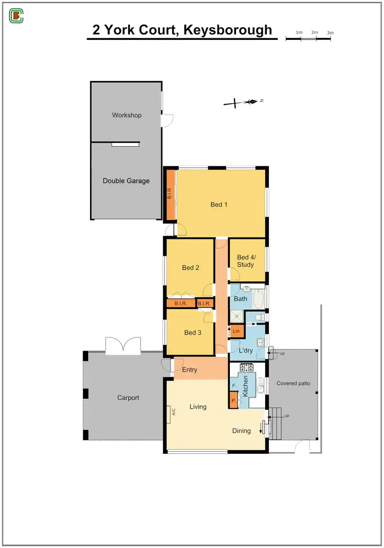 Floorplan of Homely house listing, 2 York Court, Keysborough VIC 3173
