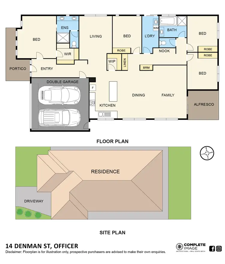 Floorplan of Homely house listing, 14 Denman Street, Officer VIC 3809