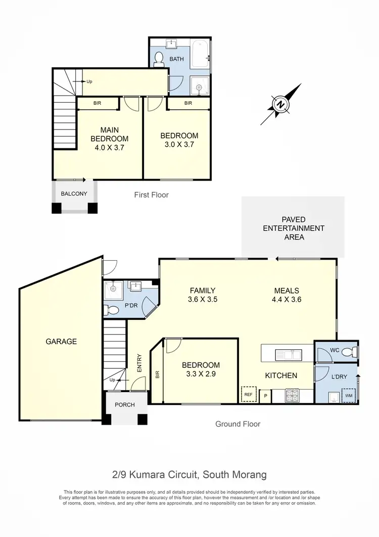 Floorplan of Homely unit listing, 2/9 Kumara Circuit, South Morang VIC 3752