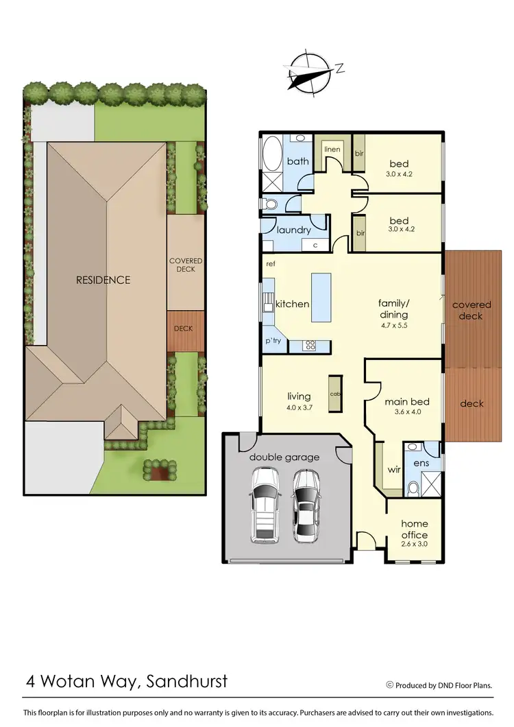 Floorplan of Homely house listing, 4 Wotan Way, Sandhurst VIC 3977