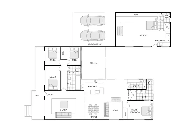 Floorplan of Homely house listing, 95 Tharwa Road, Queanbeyan West NSW 2620