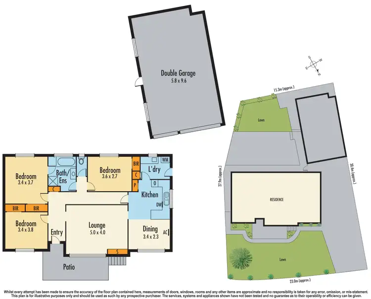 Floorplan of Homely house listing, 72 Goodman Drive, Noble Park VIC 3174