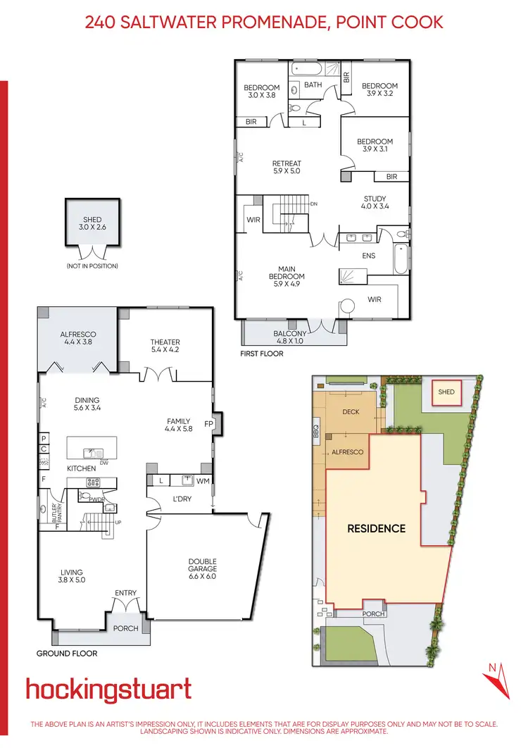 Floorplan of Homely house listing, 240 Saltwater Promenade, Point Cook VIC 3030