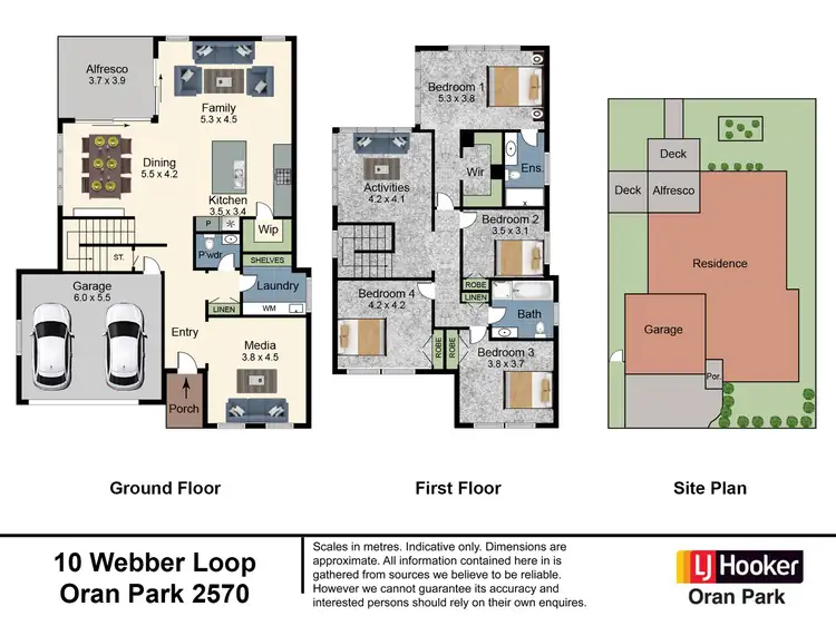 Floorplan of Homely house listing, 10 Webber Loop, Oran Park NSW 2570