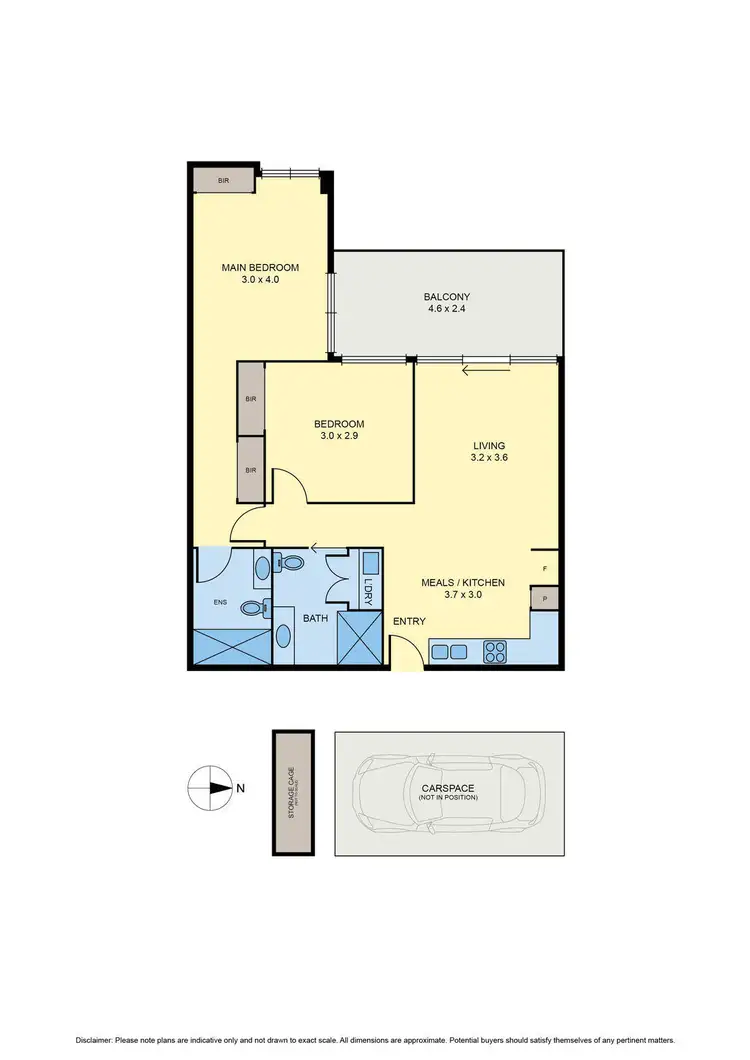 Floorplan of Homely apartment listing, 105/120 Buckley Street, Essendon VIC 3040