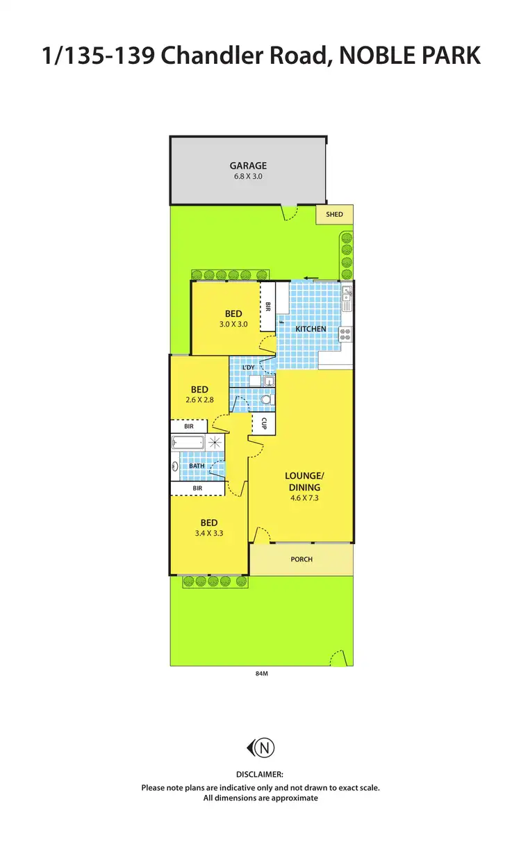 Floorplan of Homely unit listing, 1/135-139 Chandler Road, Noble Park VIC 3174