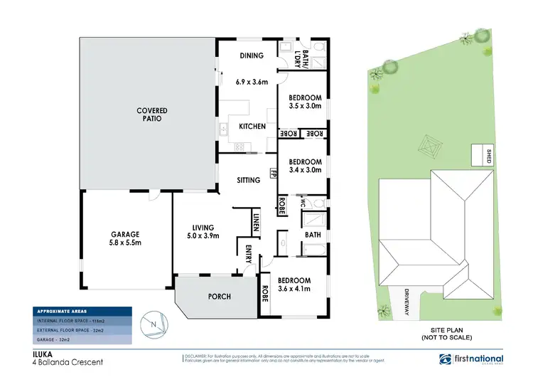 Floorplan of Homely house listing, 4 Ballanda Crescent, Iluka NSW 2466