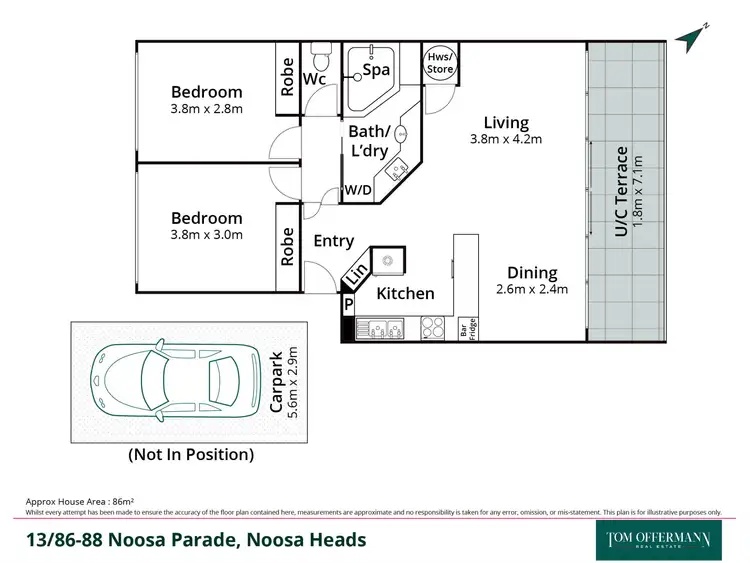 Floorplan of Homely unit listing, 13/86 Noosa Parade, Noosa Heads QLD 4567