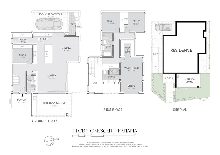 Floorplan of Homely semi-detached listing, 1 Toby Crescent, Panania NSW 2213