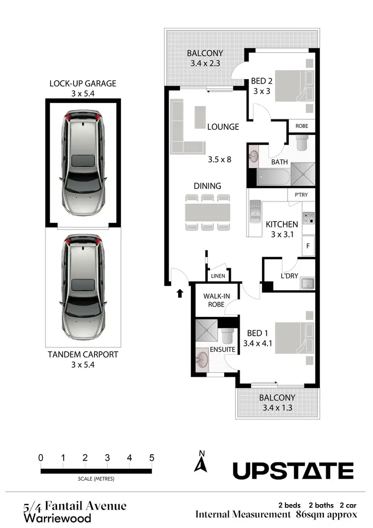 Floorplan of Homely unit listing, 5/4 Fantail Avenue, Warriewood NSW 2102
