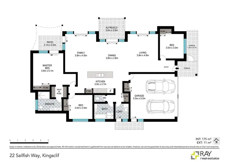 Floorplan of Homely house listing, 22 Sailfish Way, Kingscliff NSW 2487