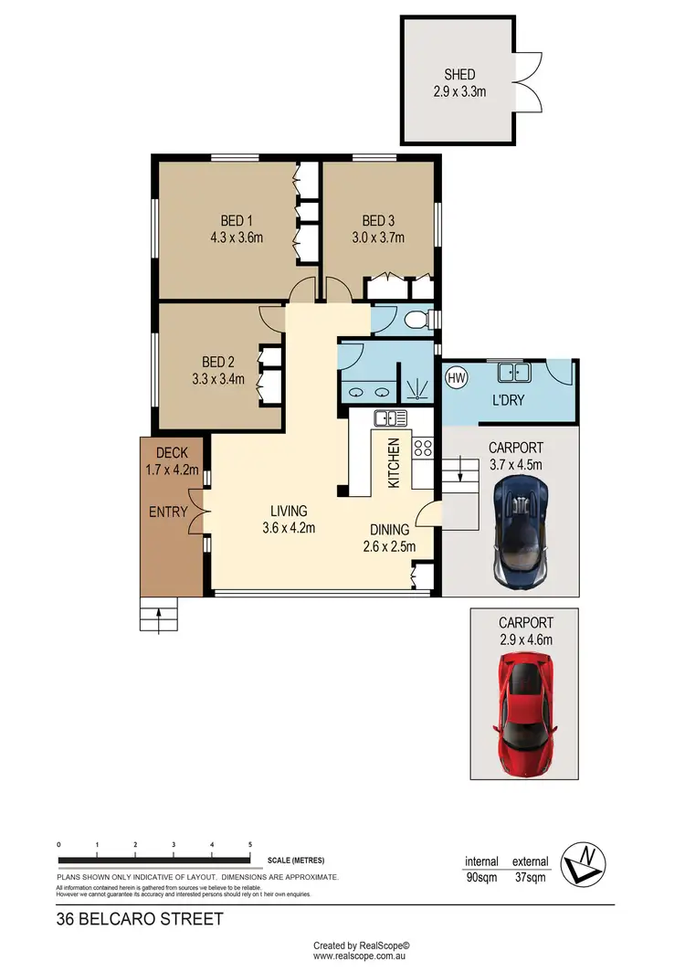 Floorplan of Homely house listing, 36 Belcaro Street, Upper Mount Gravatt QLD 4122