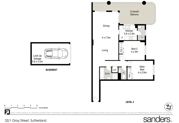 Floorplan of Homely unit listing, 32/1-9 Gray Street, Sutherland NSW 2232