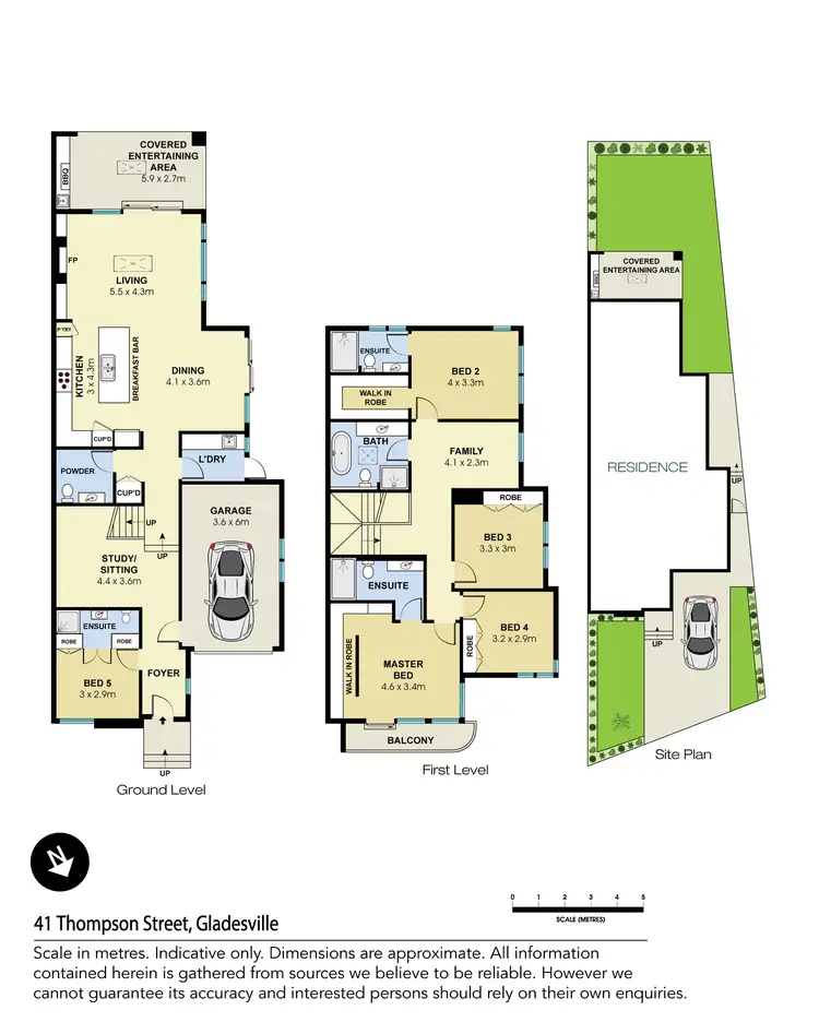 Floorplan of Homely house listing, 41 Thompson Street, Gladesville NSW 2111