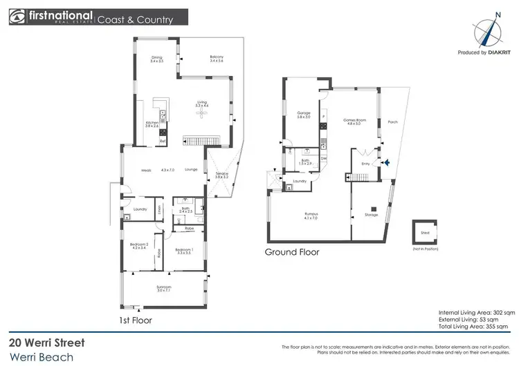 Floorplan of Homely house listing, 20 Werri Street, Werri Beach NSW 2534