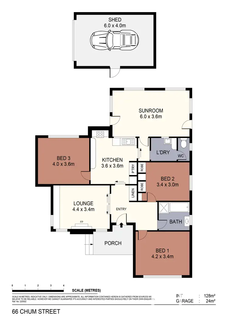 Floorplan of Homely house listing, 66 Chum Street, Golden Square VIC 3555