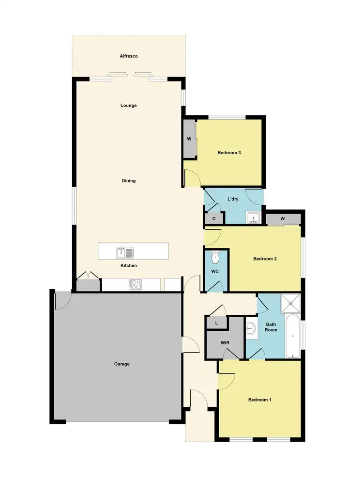 Floorplan of Homely unit listing, 4/1 Water Street, Brown Hill VIC 3350