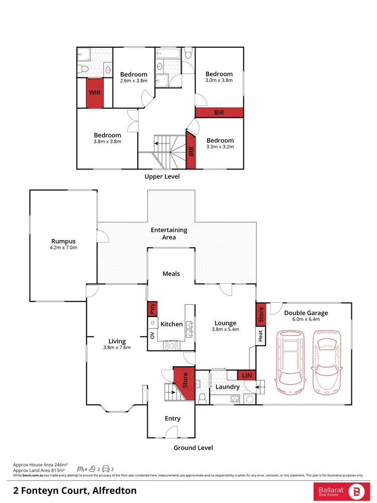 Floorplan of Homely house listing, 2 Fonteyn Court, Alfredton VIC 3350