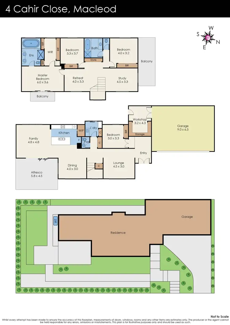 Floorplan of Homely house listing, 4 Cahir Close, Macleod VIC 3085