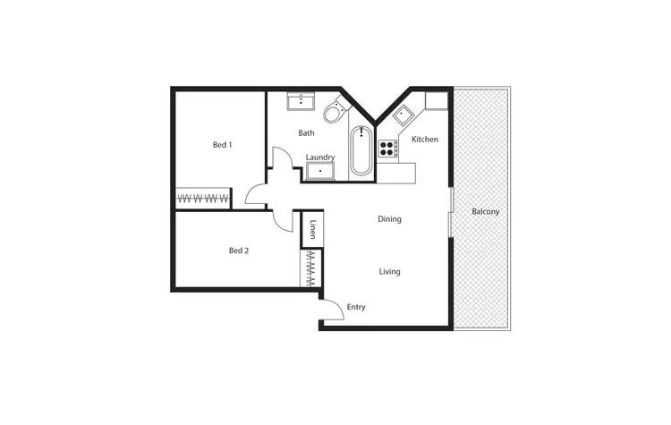 Floorplan of Homely apartment listing, 12/6 Wilkins Street, Mawson ACT 2607