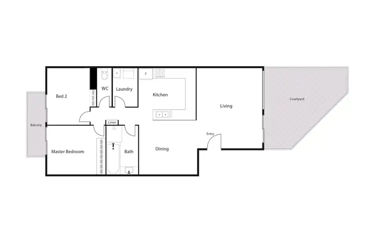 Floorplan of Homely unit listing, 93/13-15 Sturt Avenue, Griffith ACT 2603