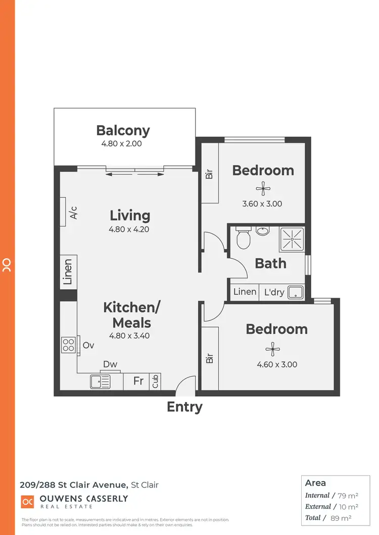 Floorplan of Homely apartment listing, 209/288 St Clair Avenue, St Clair SA 5011