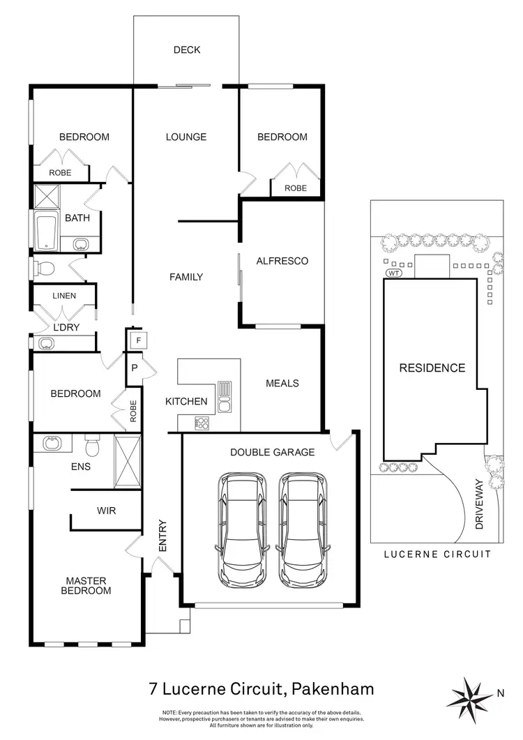 Floorplan of Homely house listing, 7 Lucerne Circuit, Pakenham VIC 3810