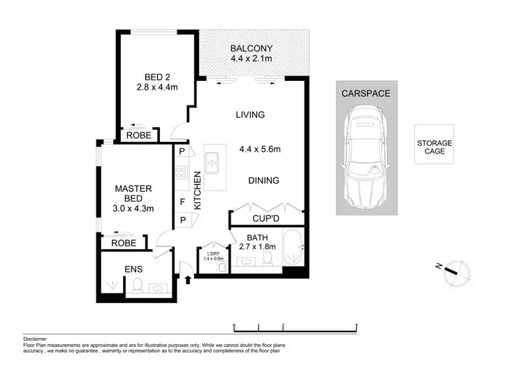Floorplan of Homely apartment listing, 612/100 Fairway Drive, Norwest NSW 2153