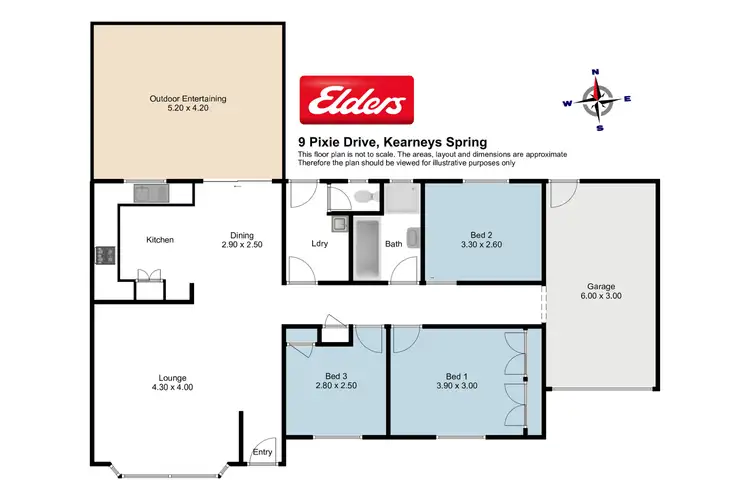 Floorplan of Homely house listing, 9 Pixie Drive, Kearneys Spring QLD 4350
