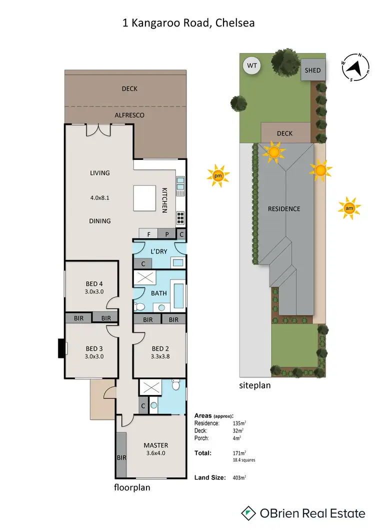 Floorplan of Homely house listing, 1 Kangaroo Road, Chelsea VIC 3196