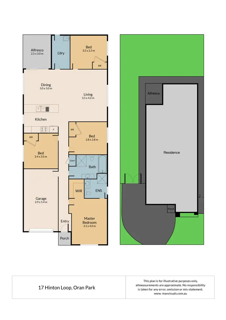 Floorplan of Homely house listing, 17 Hinton Loop, Oran Park NSW 2570