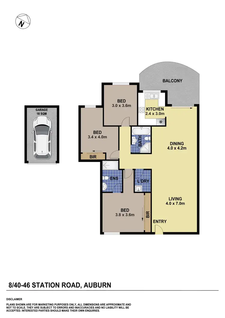 Floorplan of Homely unit listing, 8/40-46 Station Road, Auburn NSW 2144