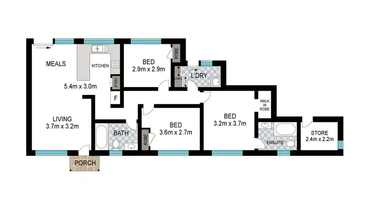 Floorplan of Homely house listing, 7 Forrest Street, East Bunbury WA 6230