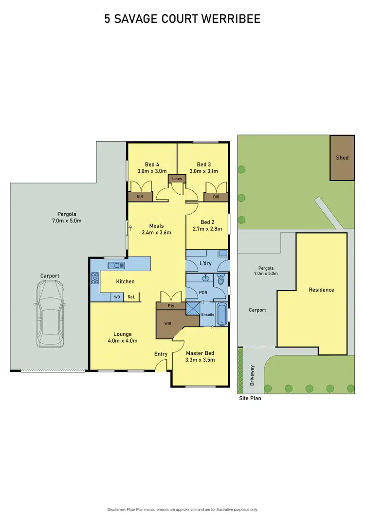 Floorplan of Homely house listing, 5 Savage Court, Werribee VIC 3030
