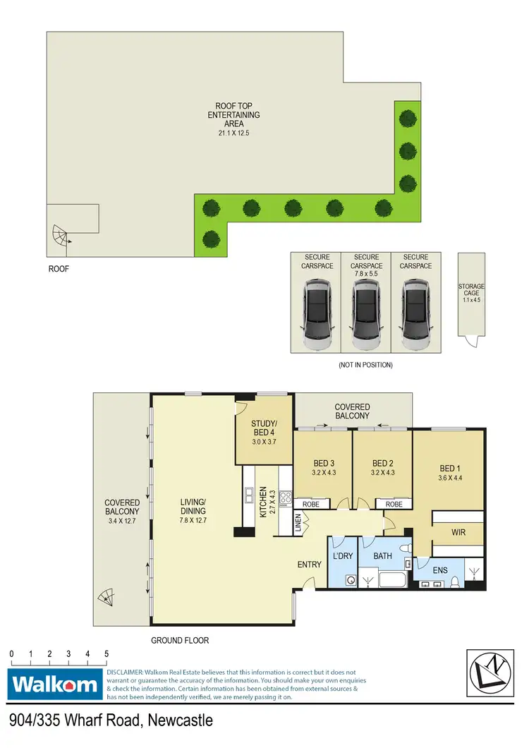 Floorplan of Homely apartment listing, 904/335 Wharf Road, Newcastle NSW 2300