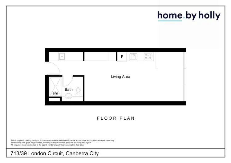 Floorplan of Homely apartment listing, 713/39 London Circuit, City ACT 2601