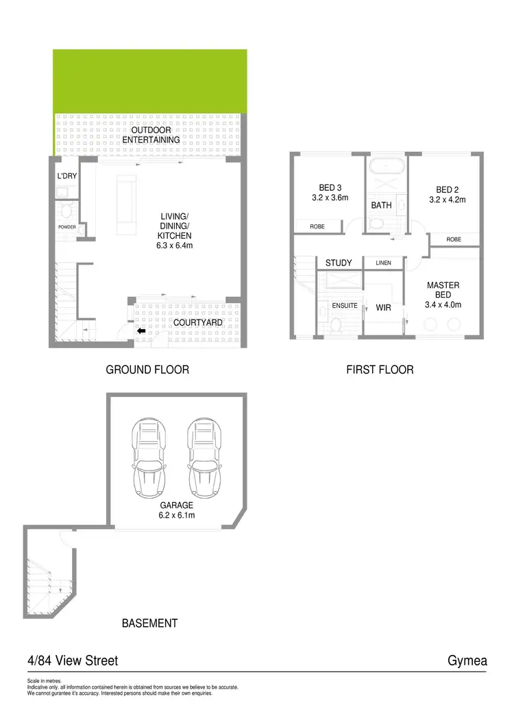 Floorplan of Homely townhouse listing, 4/84 View Street, Gymea NSW 2227