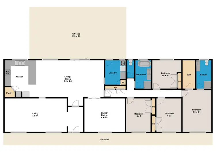 Floorplan of Homely house listing, 54 Fairway Drive, Drouin VIC 3818