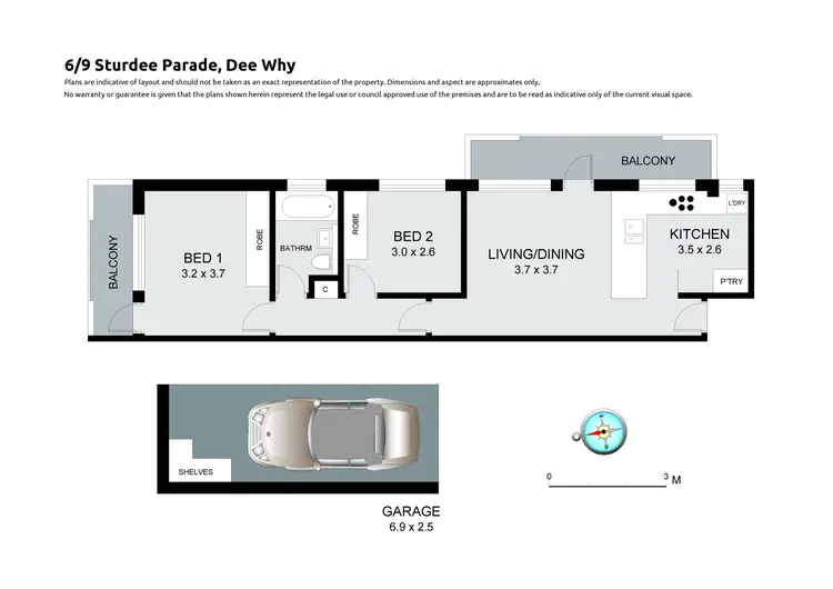 Floorplan of Homely apartment listing, 6/9 Sturdee Parade, Dee Why NSW 2099