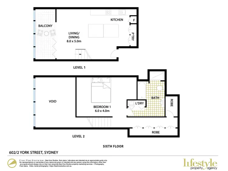 Floorplan of Homely apartment listing, 2 York Street, Sydney NSW 2000
