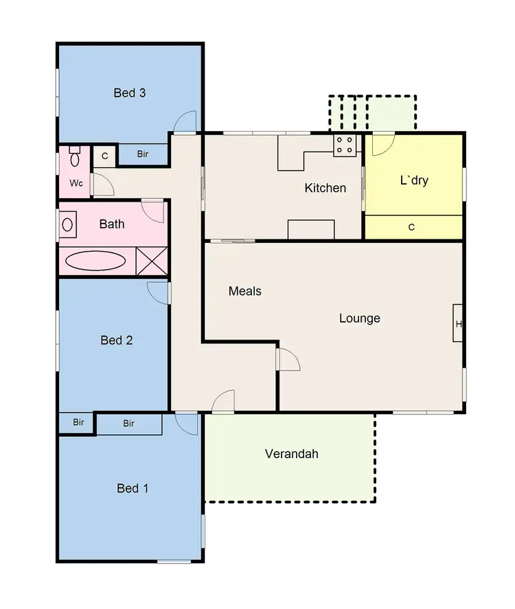 Floorplan of Homely house listing, 19 High Street West, Ararat VIC 3377