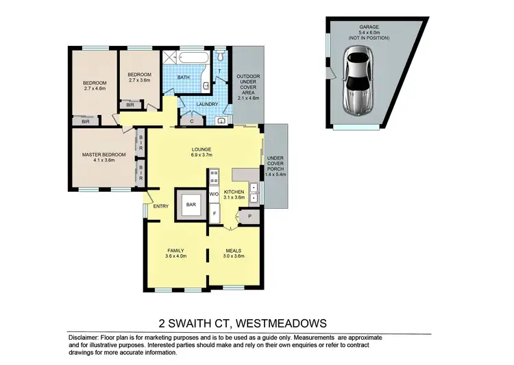 Floorplan of Homely house listing, 2 Swaith Court, Westmeadows VIC 3049