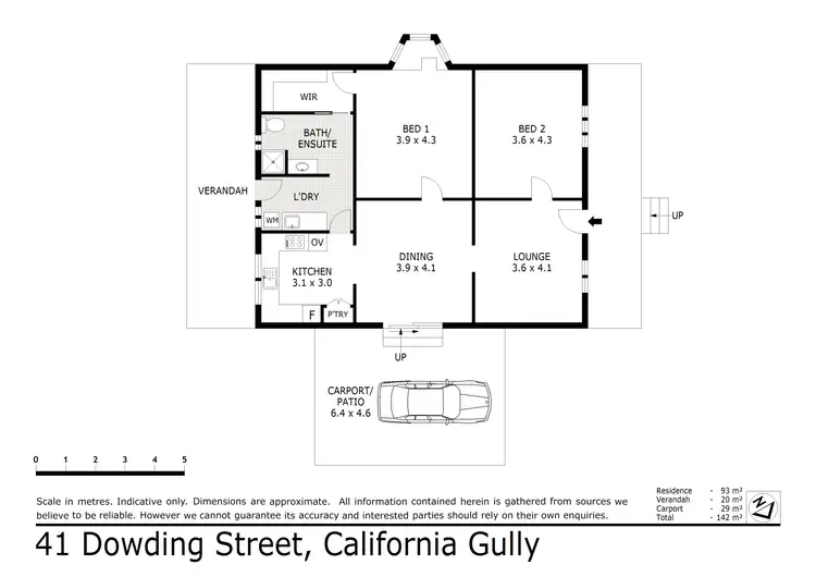 Floorplan of Homely house listing, 41 Dowding Street, California Gully VIC 3556