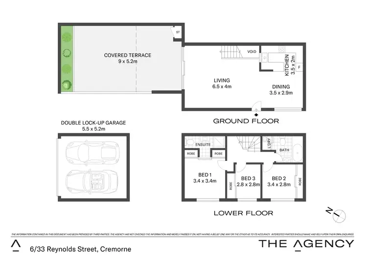Floorplan of Homely unit listing, 6/33 Reynolds Street, Cremorne NSW 2090