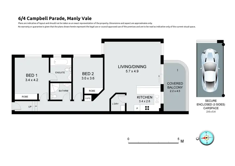 Floorplan of Homely apartment listing, 6/4 Campbell Parade, Manly Vale NSW 2093